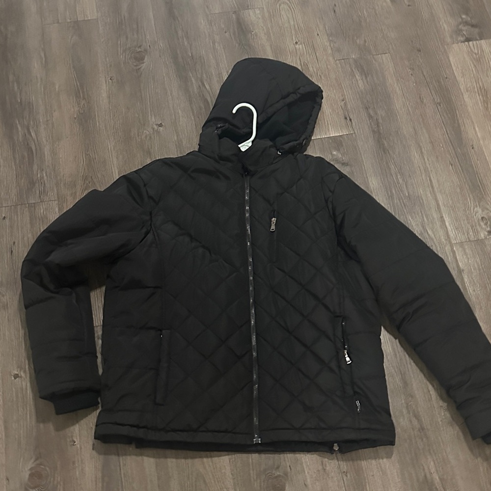 Men's Black Quilted Jacket